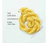 Шёлковое мулине Dinky-Dyes S-143 Lost Gold